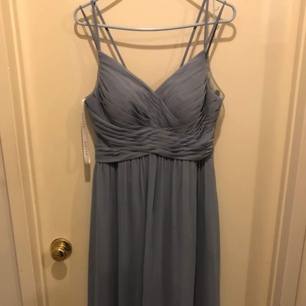 Dusty blue, size M, non-alterated, Azazie’s